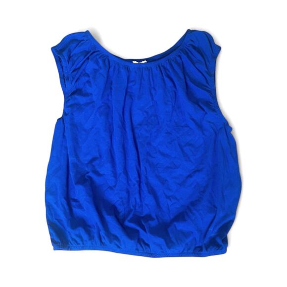 NWT Madewell Bubble Tee in Brilliant Sapphire Size XL - Picture 5 of 8